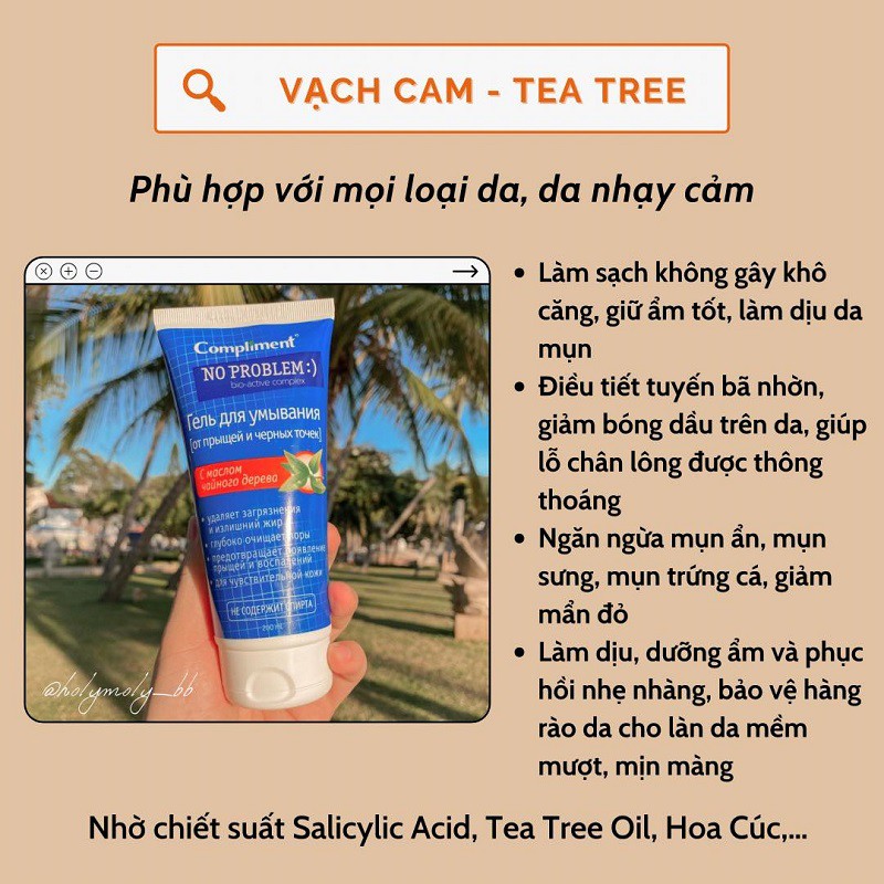 [HÀNG CHÍNH HÃNG] Gel rửa mặt Compliment No Problem_Làm sạch sâu da_Ngăn mụn quay trở lại | BigBuy360 - bigbuy360.vn