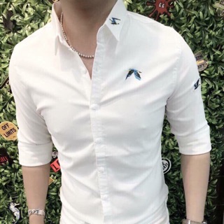 Áo sơmi thun thêu chim