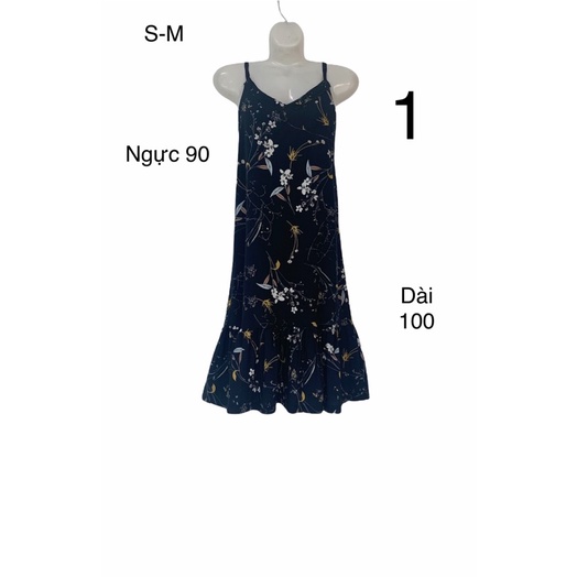 Đầm suông 2 dây