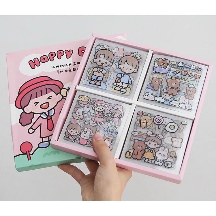 BỘ 1000 STICKER TRANG TRÍ SÁCH VỞ, SỔ TAY SIÊU XINH