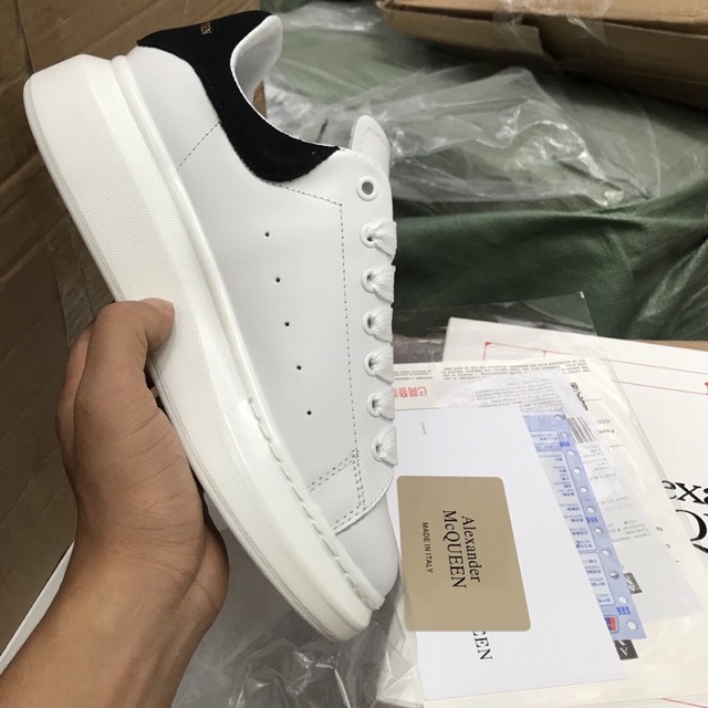 🎯FULL BOX PK🚛FREE SHIP👠Giày Thể Thao Sneaker MQ Dành Cho Nam Nữ _ Gót Nỉ Đen | BigBuy360 - bigbuy360.vn