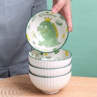 Bát Ăn Cơm Decor Bàn Ăn Đẹp, Chén Bát Cho Bé Ăn Dặm Gốm Sứ Họa Tiết Dễ Thương Cho Cả Gia Đình