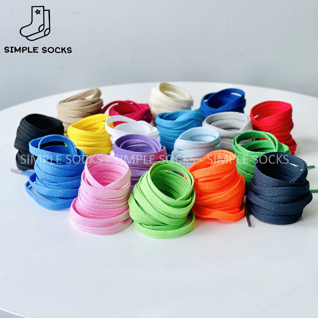 Dây Giày Thể Thao SneakerFREESHIPBản Dẹp 2 Lớp Nam Nữ Chính Hãng Chất Lượng Cao - Bốn Kích Cở 100cm,120cm;140cm,160cm