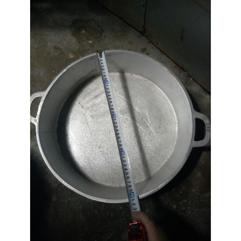 chảo gang 41cm đế bằng