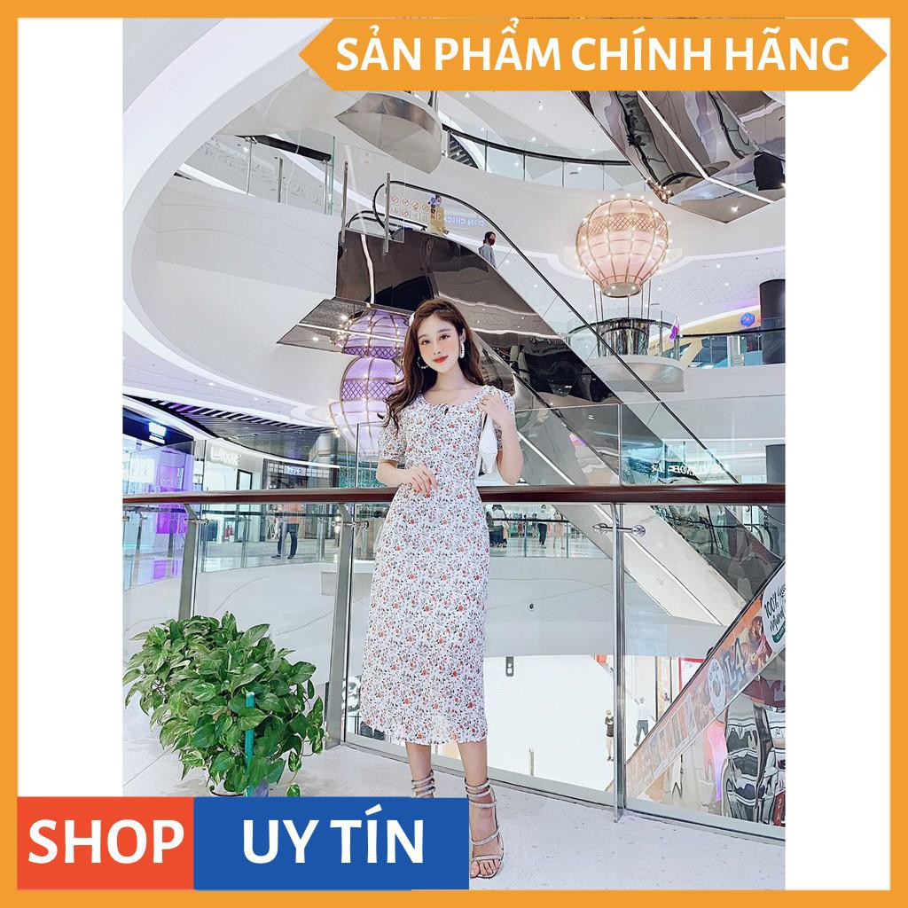 Đầm dự tiệc hoa liti cột nơ siêu dễ thương - sáng da thích hợp đi chơi, đi tiệc đi dạo phố - Thời trang VADA ( | BigBuy360 - bigbuy360.vn