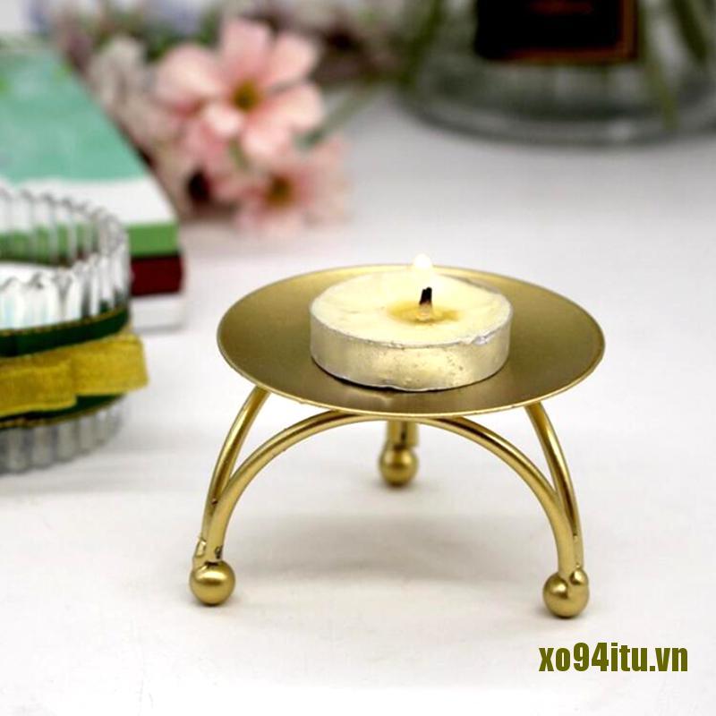 Giá Đỡ Nến Hình Tròn Bằng Sắt Phong Cách Retro xo94itu