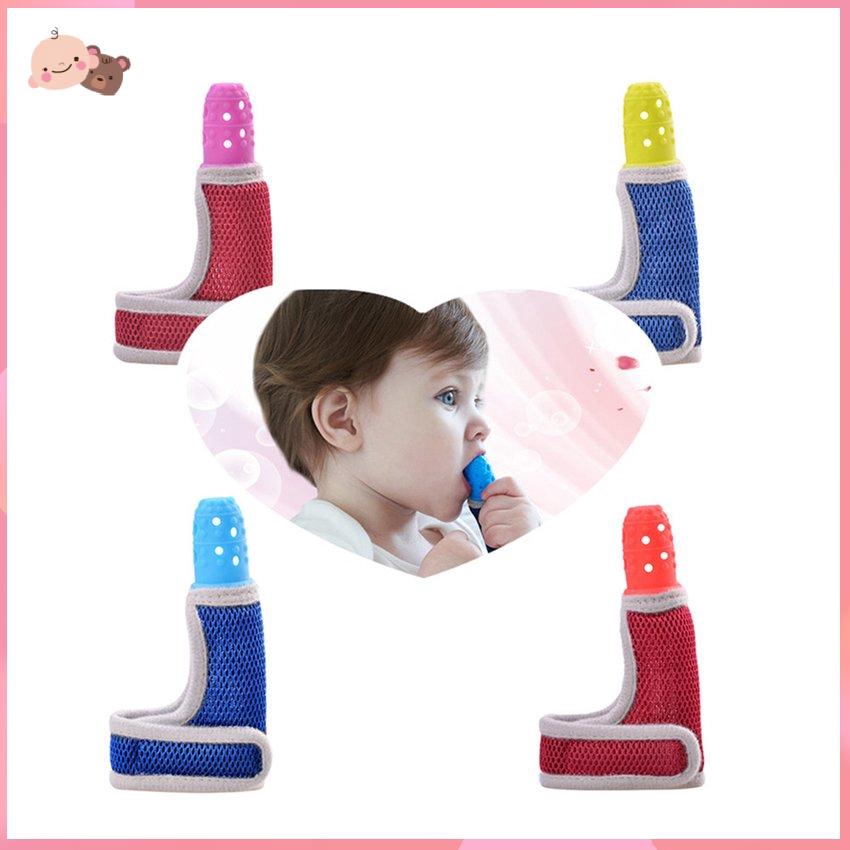 Găng tay một ngón bằng silicon ngăn bé mút ngón tay