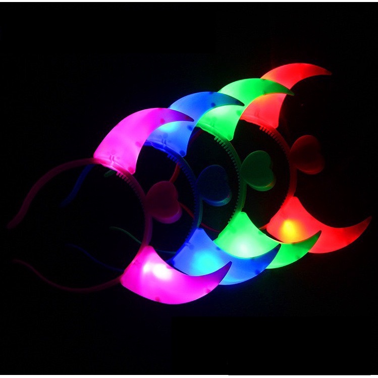 Cài Tóc Hình Sừng Ác Quỷ Có Đèn Led