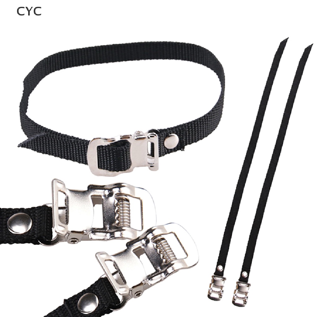 1 Dây đai cố định bàn đạp xe đạp màu đen
