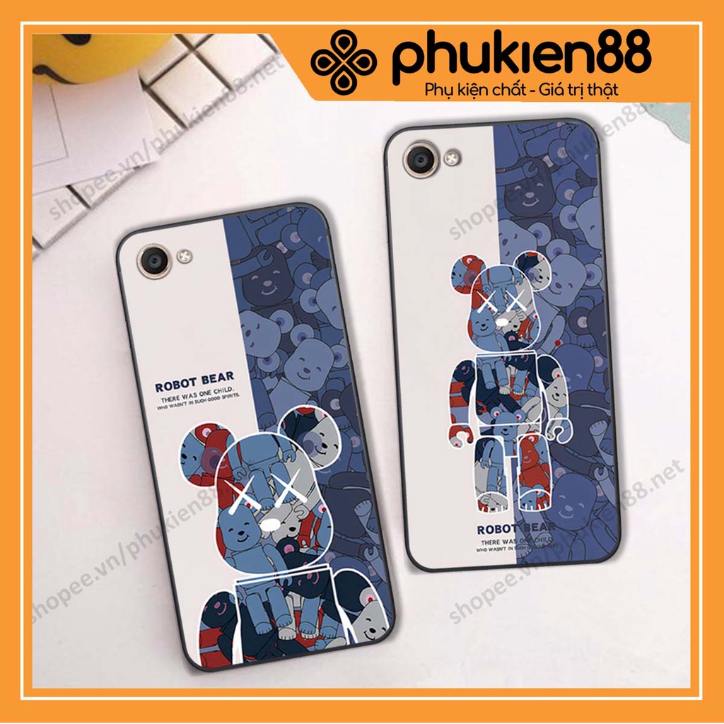 Ốp lưng Xiaomi Redmi 10 hình Robot Bear, Kawsnc bảo vệ điện thoại