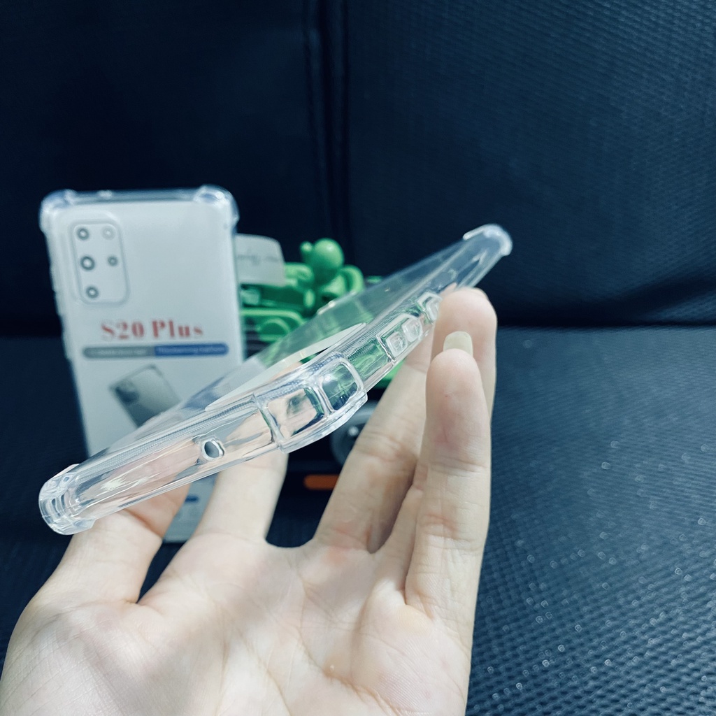Ốp lưng chống sốc Samsung S20 Plus dẻo trong suốt cao cấp bo 4 góc chống va đập
