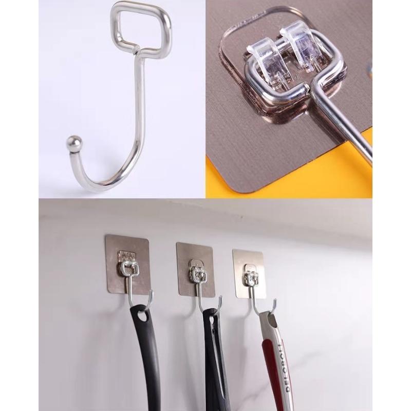 Móc Dán Tường Inox Chịu Lực Siêu Dính Keo Dày Loại 1 Chất Lượng Cao Tiện Dụng Cho Nhà Tắm Nhà Bếp Mới Nhất