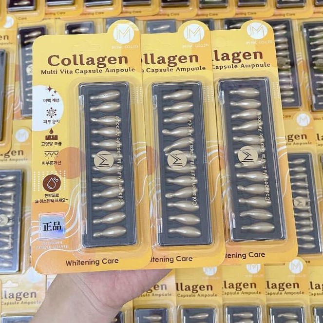 [Chính Hãng] Collagen tươi chống lão hóa JM Collagen Multi Vita Capsule Ampoule Whitening Care - vỉ 12 viên