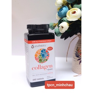 Viên uống đẹp da Collagen Youtheory + Biotin 390 viên