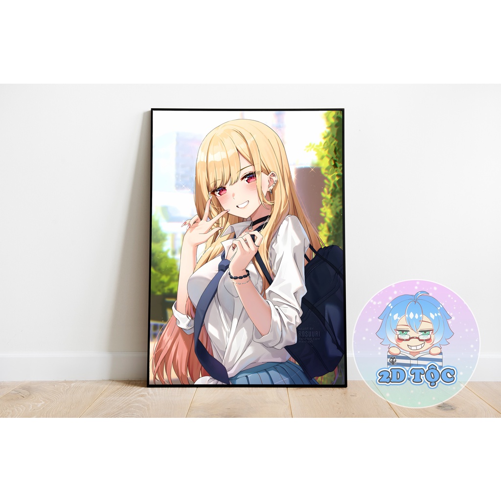 TRANH POSTER A3 KITAGAWA MARIN (1) ANIME MANGA MY DRESS-UP DARLING CHẤT LIỆU GIẤY CAO CẤP - 2D TỘC SHOP
