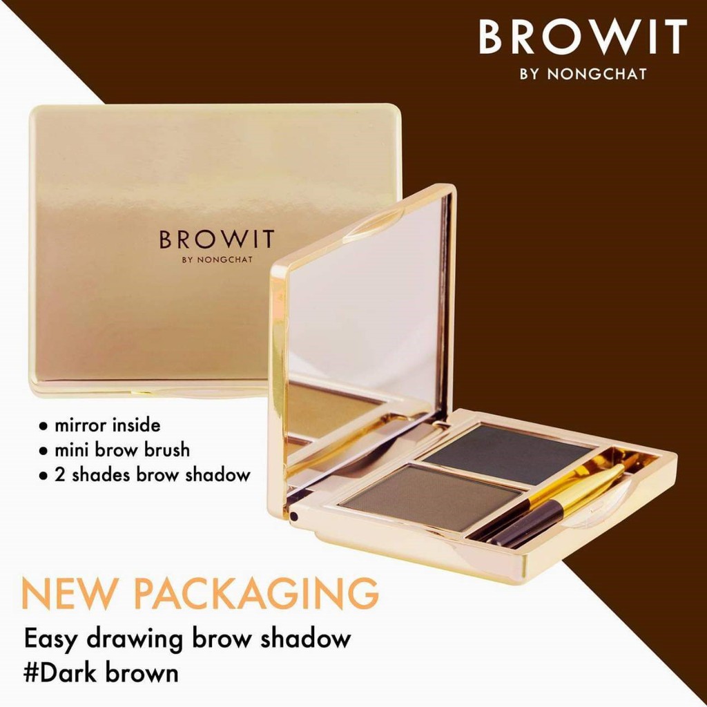 Chì kẻ mày dạng bột Browit by NongChat Series I Easy Drawing Brow Shadow 4g
