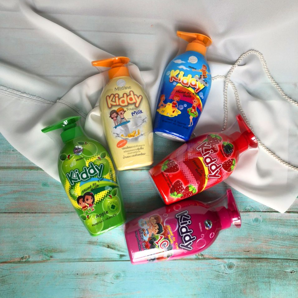 SỮA TẮM GỘI TOÀN THÂN TRẺ EM HƯƠNG TRÁI CÂY MISTINE HEAD TO TOE BATH MIXED  BERRIES - 400ml