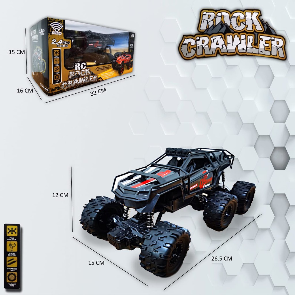 Khuyến Mãi Xe Địa Hình Đồ Chơi Rock Crawler 1: 16 Rdr-1043