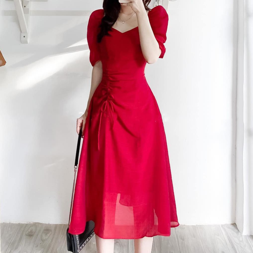 Đầm Đi Chơi,  Đầm dạo phố nhẹ nhàng rút thân cực xinh - Yeni Dress [BAO ĐẸP, BAO XINH]