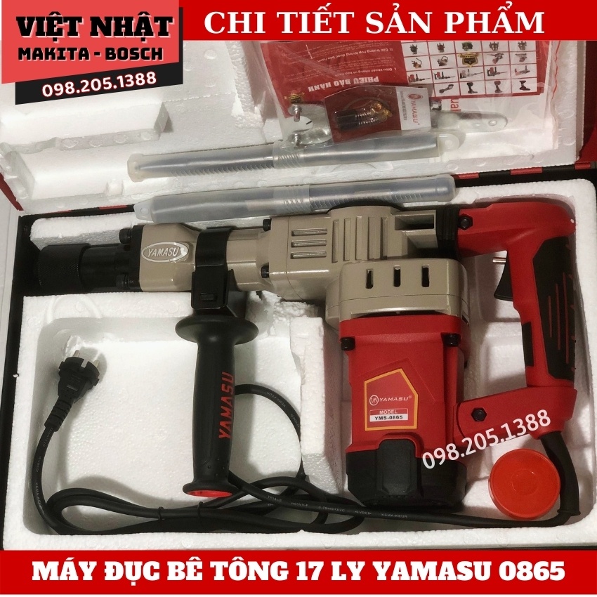 Máy đục bê tông YAMASU-0865 nòng 35 hàng công ty sản xuất theo tiêu chuẩn Nhật Bản.