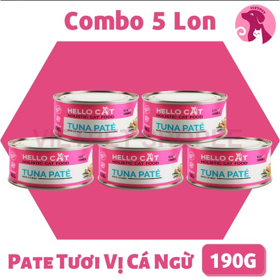 🧧[SALE TẾT] 🧧 Pate cho mèo Hello Cat (190g)