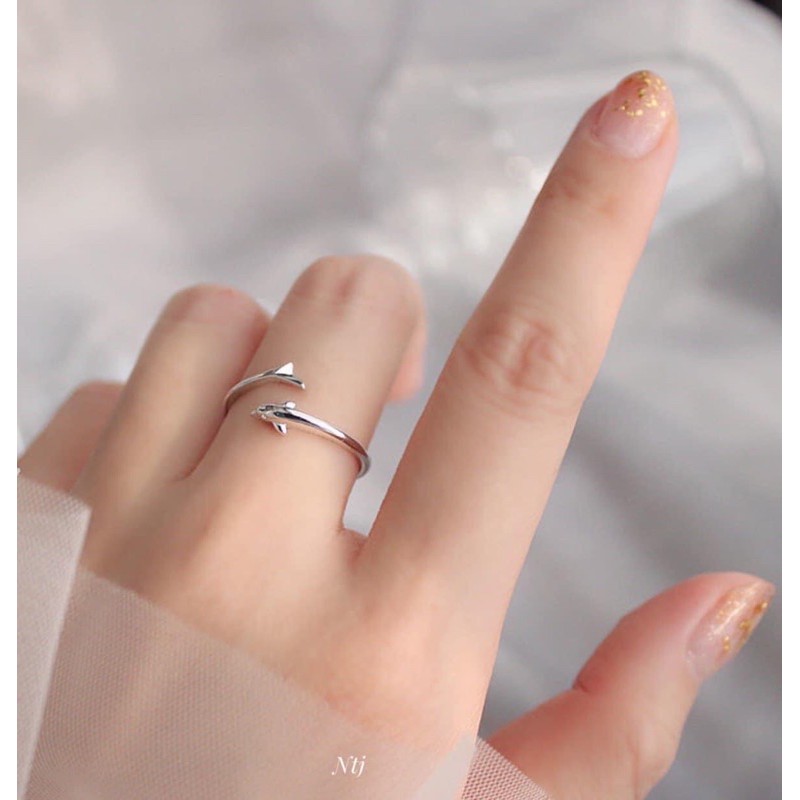 Nhẫn Cá Heo Bạc Ta 💍Freeship💍