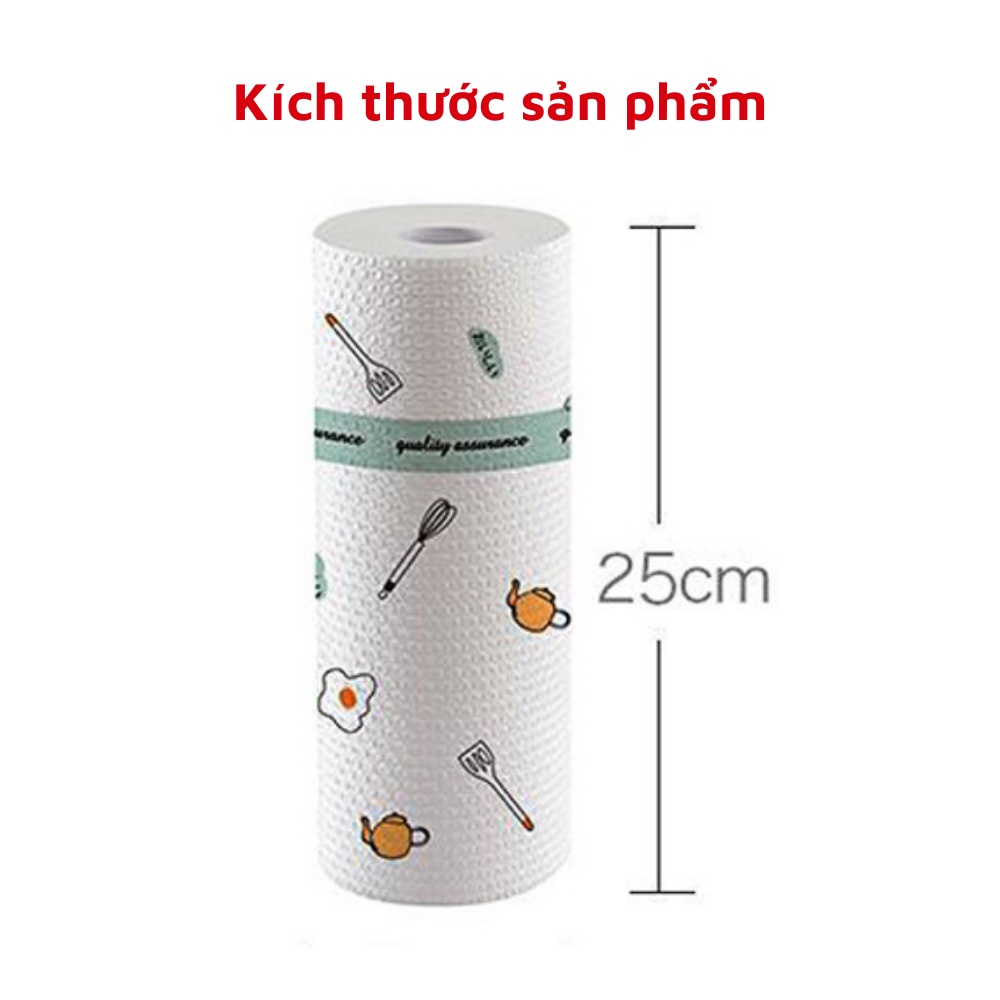 Khăn giấy lau bếp cuộn hình trụ 20cm đa năng có thể giặt vệ sinh nhà cửa siêu tiện lợi cao cấp