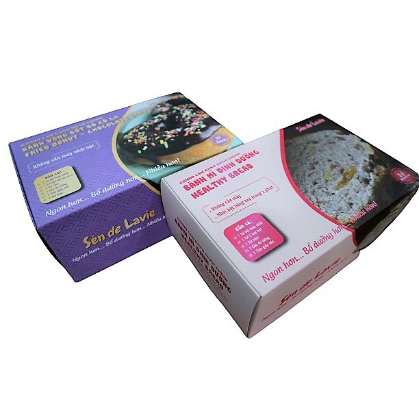 Bộ làm Bánh Donut và Bánh mì dinh dưỡng gồm bột trộn, nguyên liệu và vật dụng làm bánh
