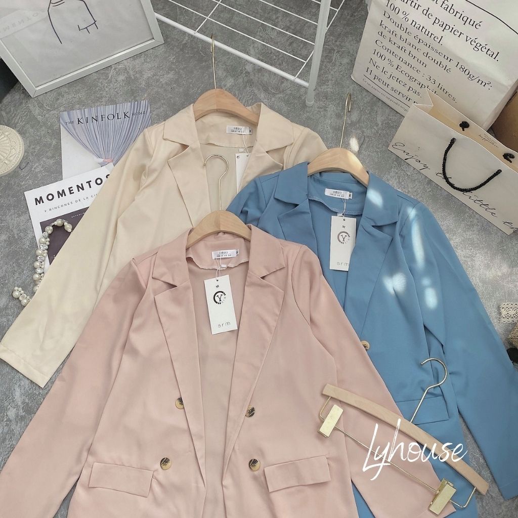 Áo Blazer nữ phong cách hàn quốc - Áo khoác vest ulzzang (2 lớp)
