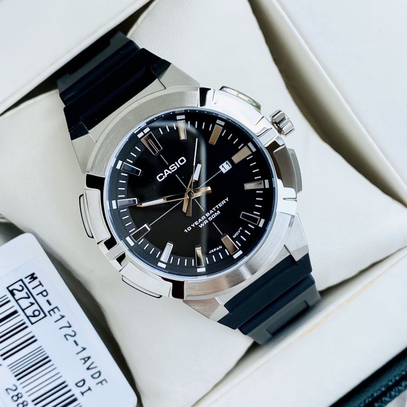 Đồng hồ nam dây nhựa Casio MTP E172 1A