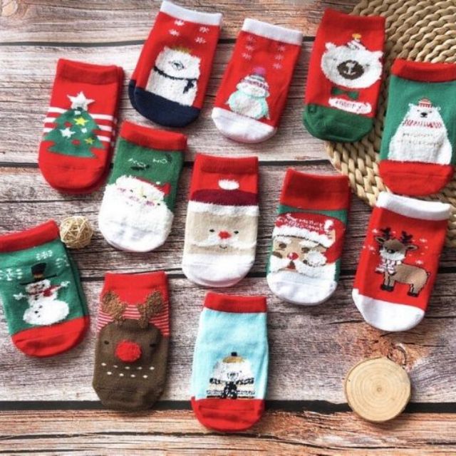 Set 5 đôi tất KID có đế chống trượt đóng túi zip, 1 túi 5 đôi tất QBKID cho bé 0-3 tuổi