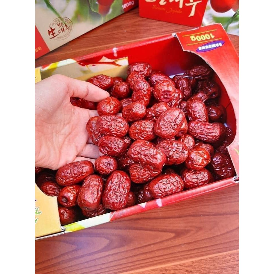 BÁN BUÔN Táo đỏ Hàn Quốc sấy khô Loại 1 (Tặng kèm túi)