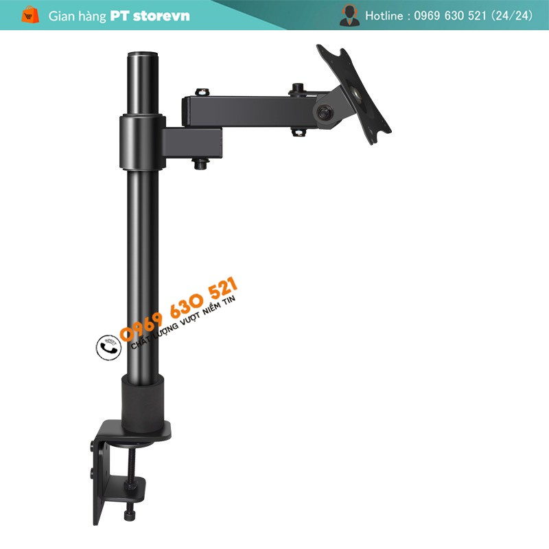 Giá Treo Màn Hình Arm Monitor Tay 20cm - Tải Trọng 6,5 Kg - Xoay Màn 360 Độ - Model WH-701