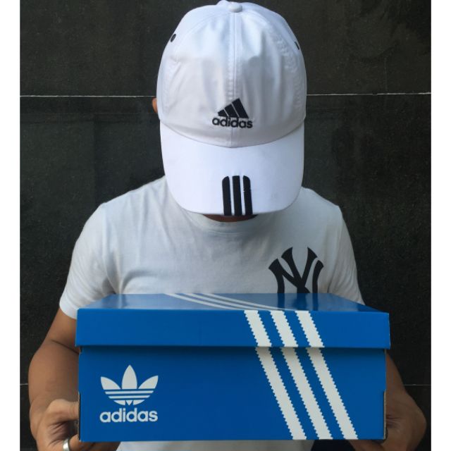 [ GiveBOX ] Nón kết adidas trắng 3 gạch