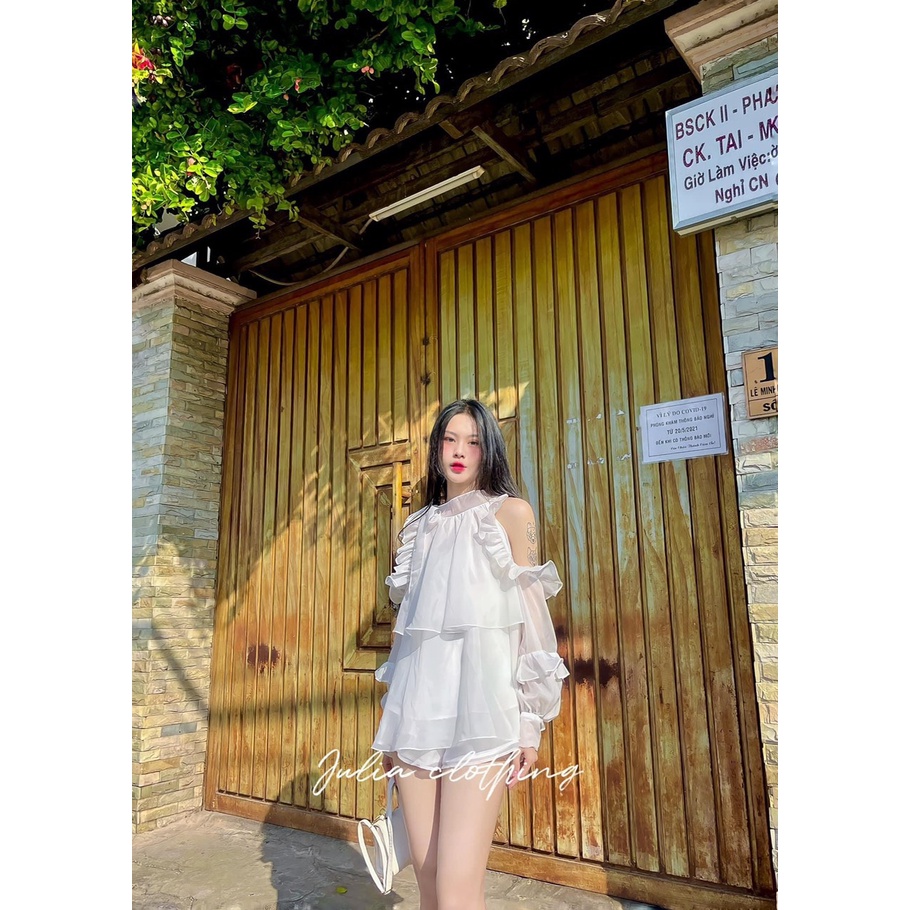 Áo bèo hở vai tay rơi chất tơ ngọc tra.i 𝙎𝙝𝙤𝙥 𝙓𝙞𝙣𝙝, Áo bánh bèo trễ vai tay rơi cực xinh | BigBuy360 - bigbuy360.vn