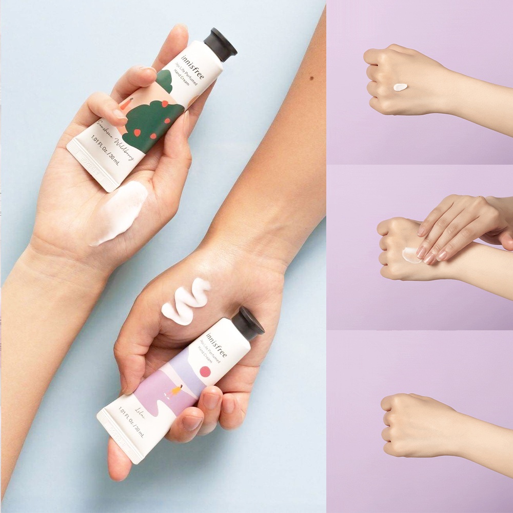 Kem Dưỡng Da Tay Innisfree Jeju Life Perfumed Hand Cream 30ml Mẫu Mới