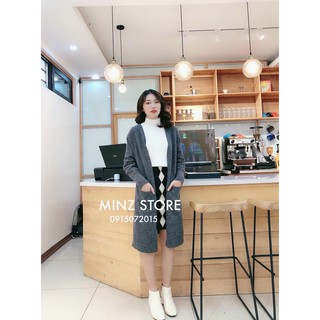 Áo len cardigan dáng dài