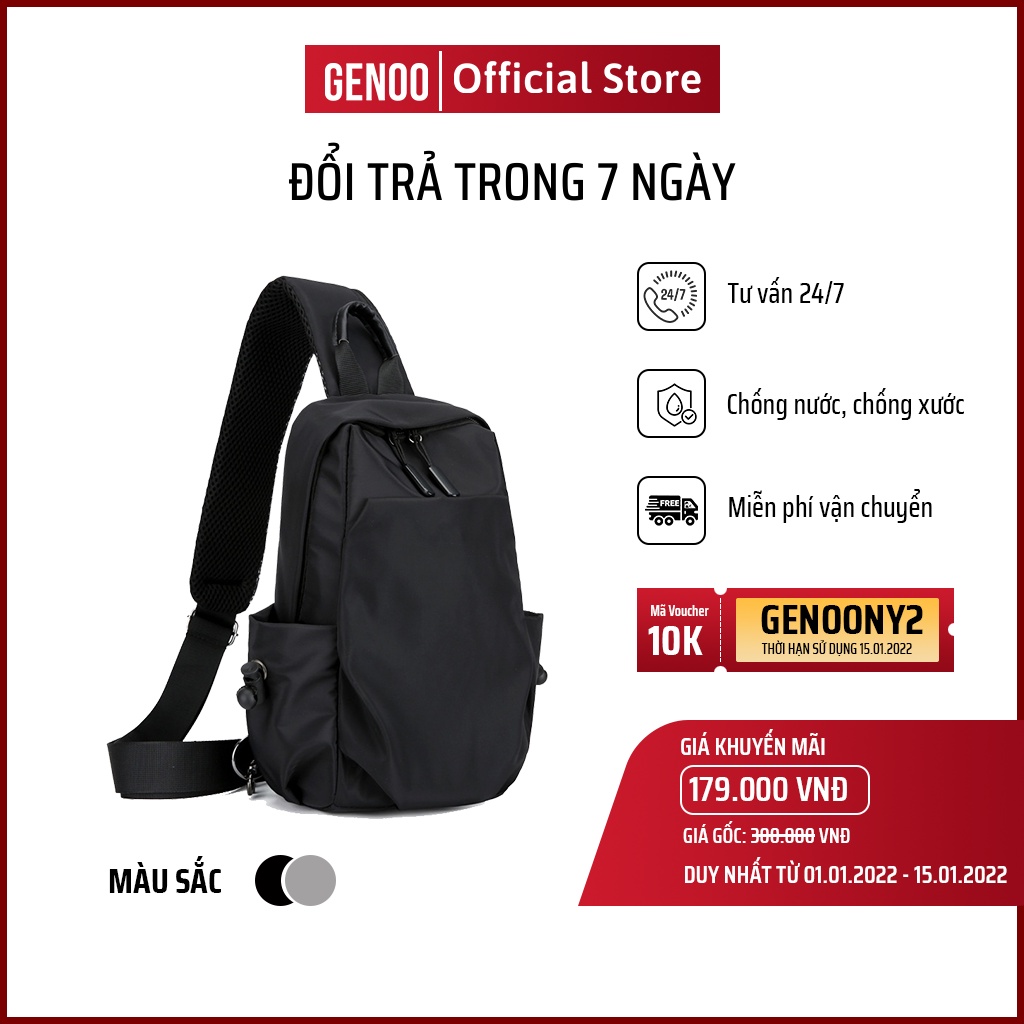 Túi Đeo Chéo Nam Nữ Unisex Thời Trang Hàn Quốc Cao Cấp Chống Nước GN008 - GENOO OFFICIAL