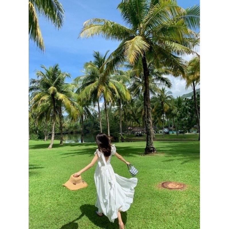 Váy maxi biển dáng dài mina’s house.