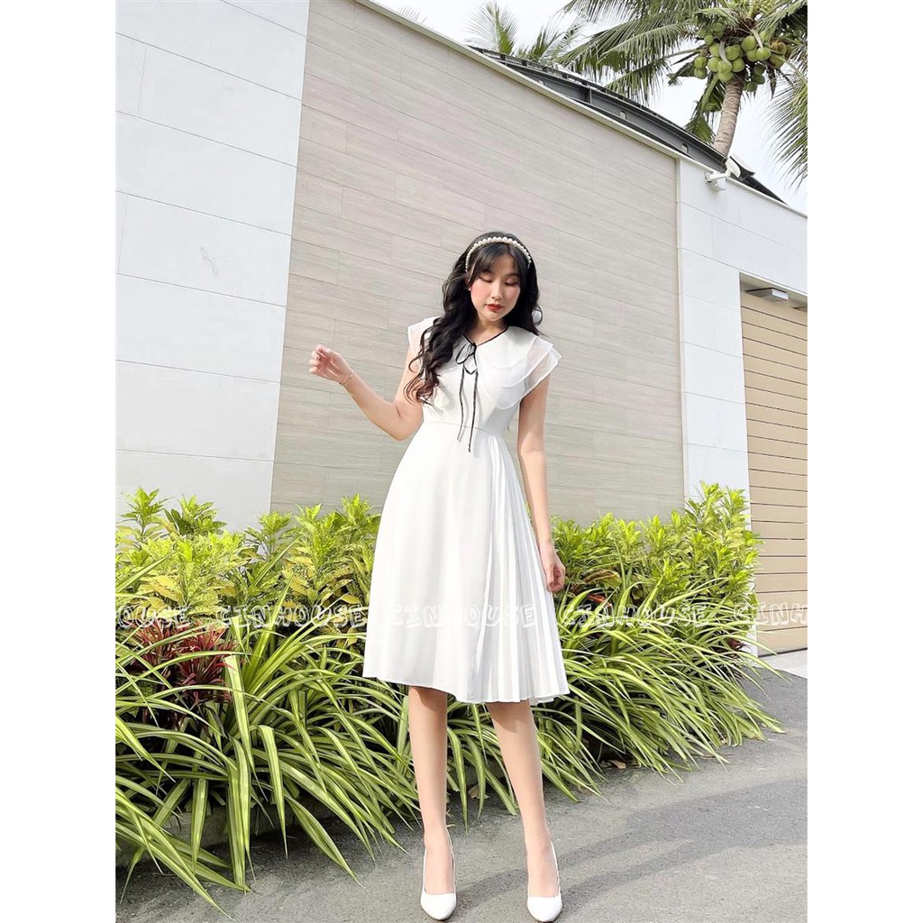 Đầm thiết kế Kasa 0902 dập ly sang trọng Cin House