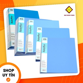 Bìa nhựa nhiều lá Thiên Long từ 20 lá đến 100 lá file lá a4 đựng hồ sơ