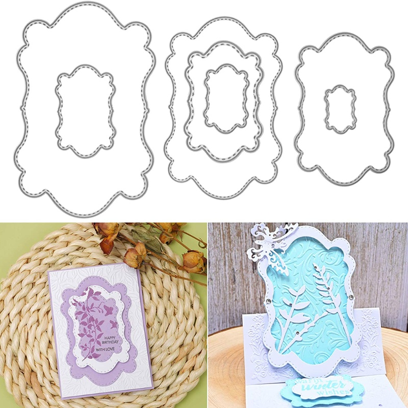 Khuôn Cắt Hình In Nổi Bằng Kim Loại Dùng Trang Trí Thẻ Scrapbook