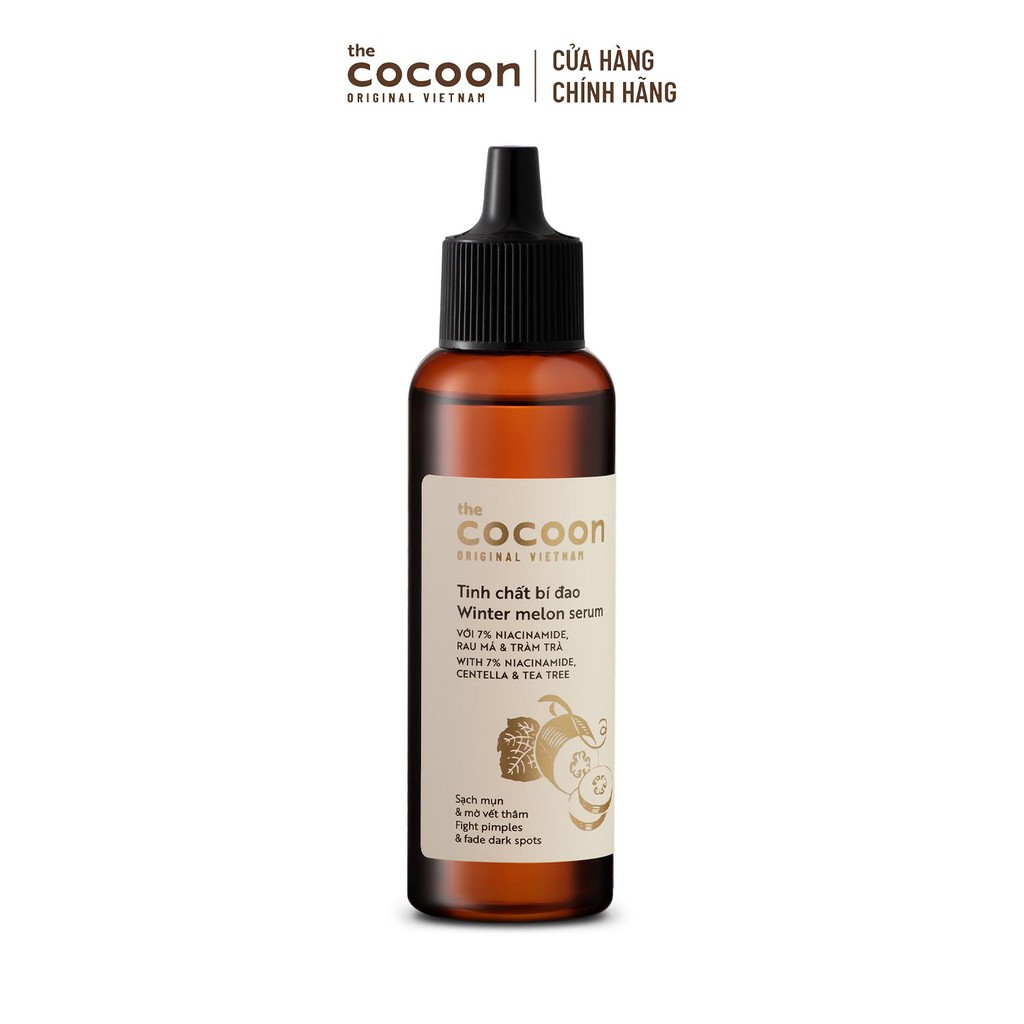 [Mã FMCGMALL -8% đơn 250K] Tinh chất bí đao (serum) Cocoon sạch mụn chuyên sâu & mờ vết thâm 70ml