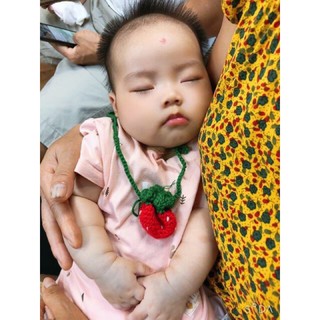 Túi len đựng tỏi cho bé