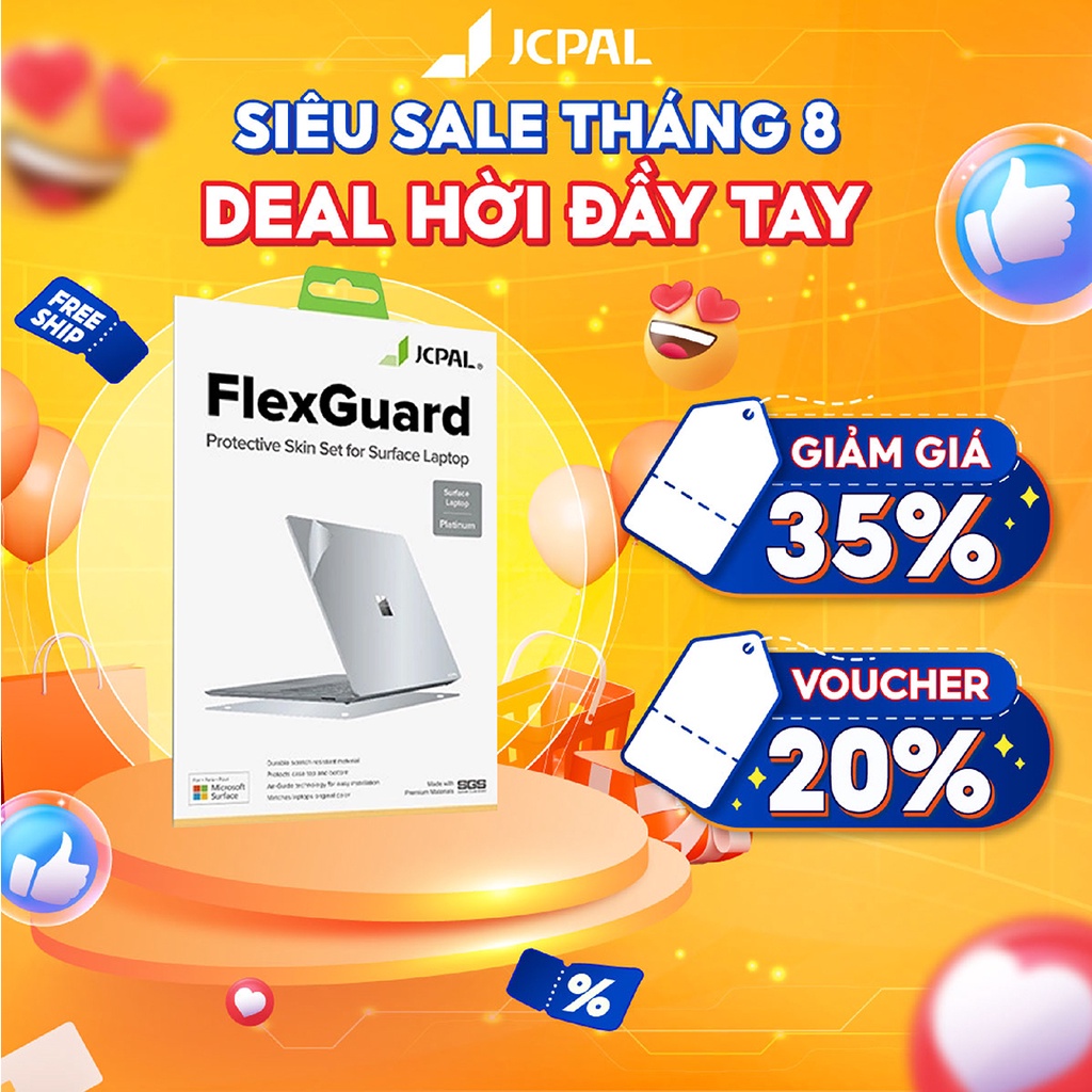 Bộ miếng dán Full JCPAL Macguard 5 in 1 MB Pro 2016-13 inch | 15 inch | MB Pro 2020 - 13 inch chống trầy xước