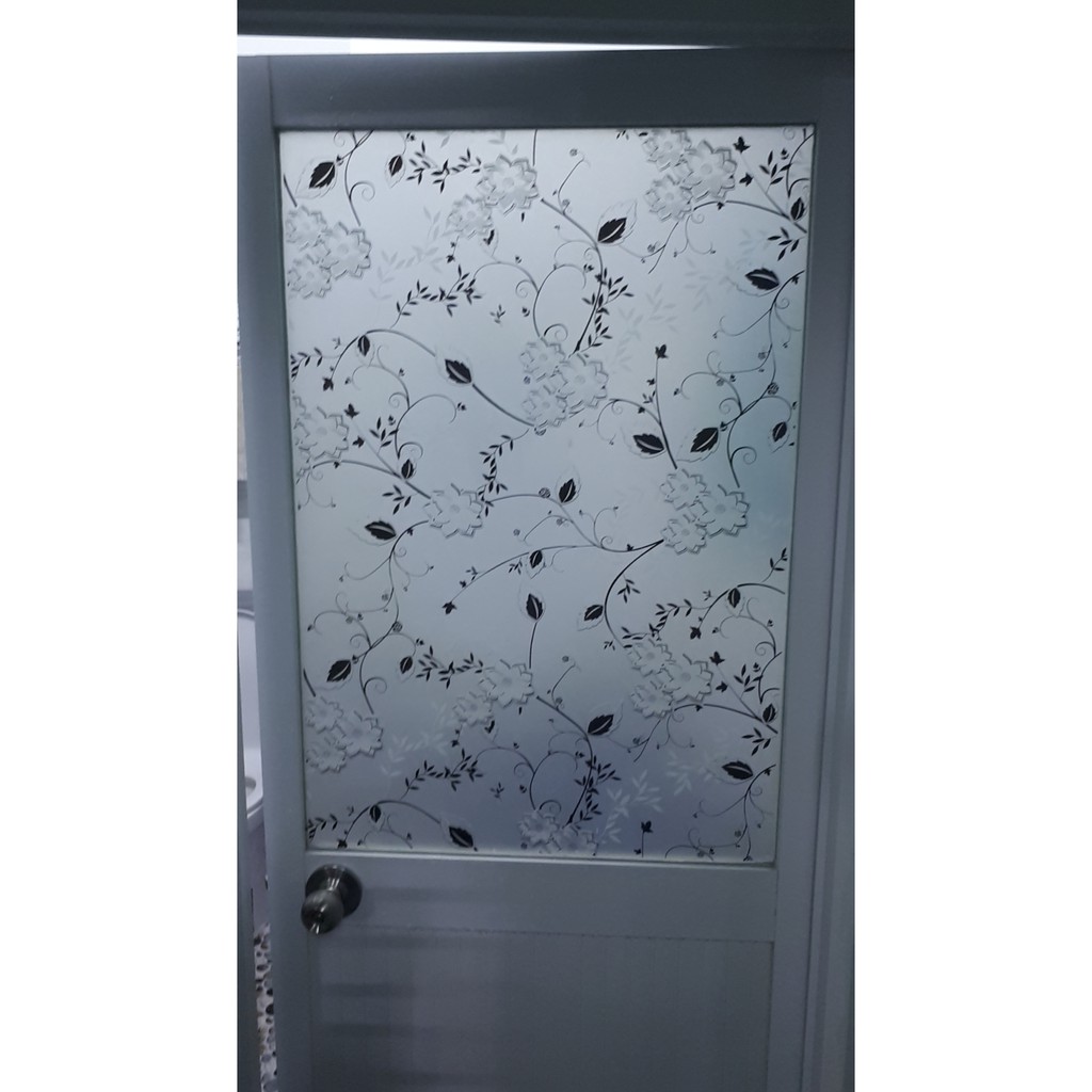 DECAL 1M giấy dán kính khổ 60cm – HOA HỒNG TRẮNG 3D DKK015 | BigBuy360 - bigbuy360.vn