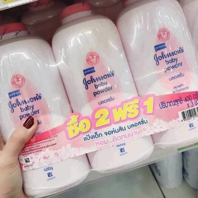 [HOT] ❄ Combo 3 chai phấn JOHNSON BABY powder 400g Thái Lan ❄