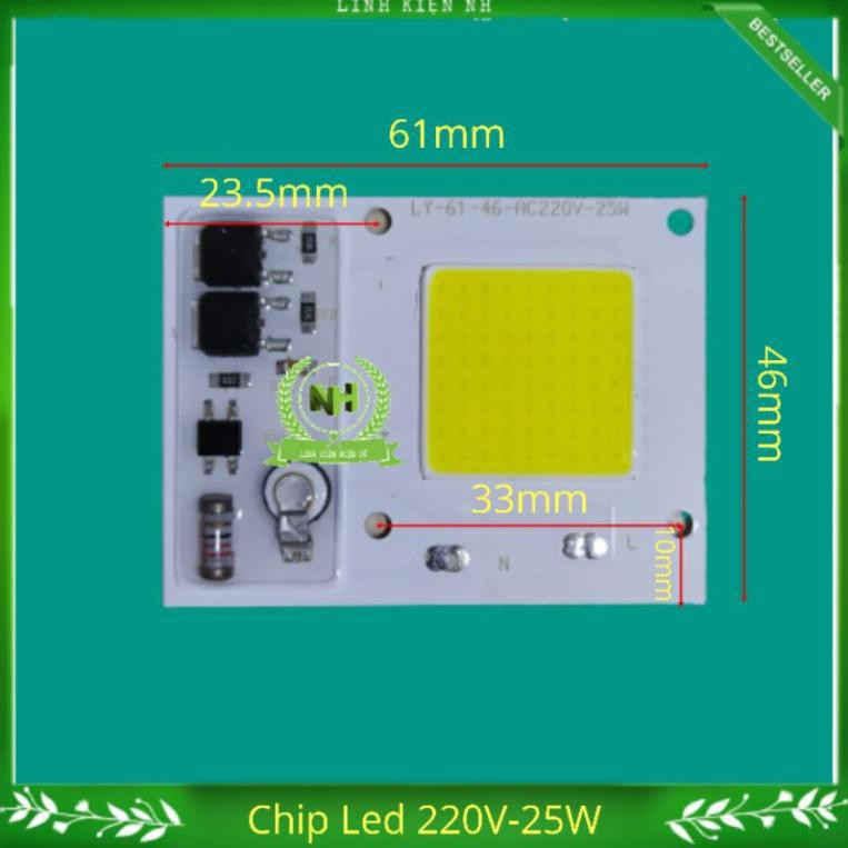 Nhân Led Chip Led 220V - 25W ( Sáng trắng và sáng vàng ) Loại Tốt