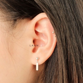 Khuyên Dots Nối Thanh Chữ Nhật BẠC S925 LANN E141