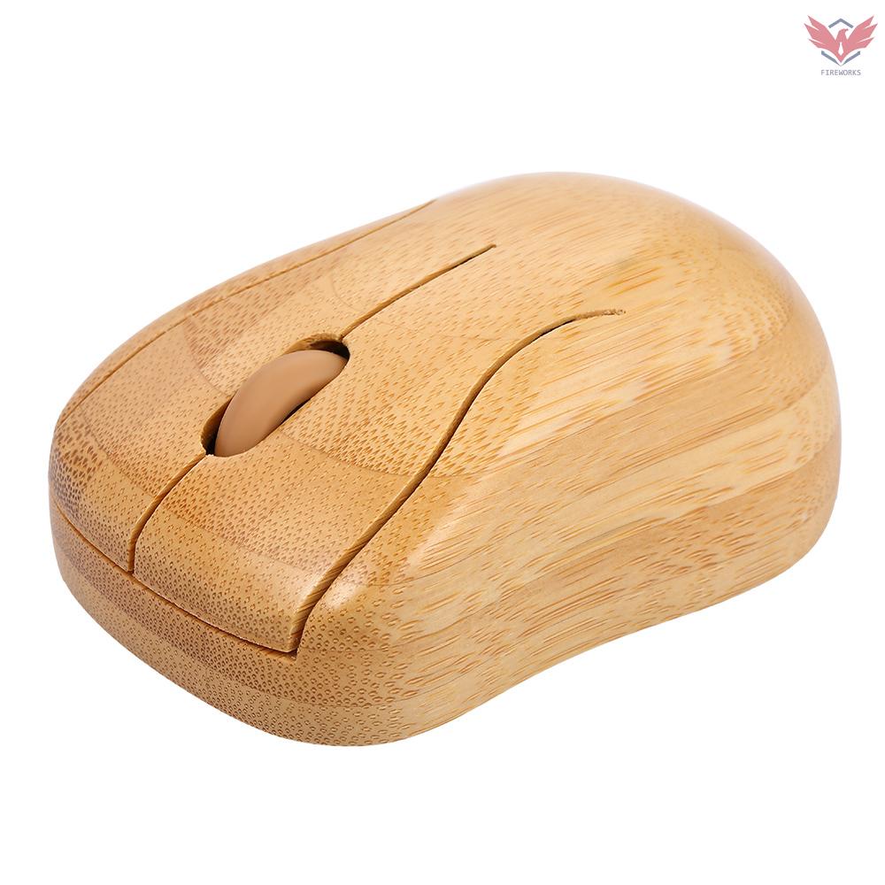 Bộ Bàn Phím + Chuột Không Dây Bằng Gỗ Tre Tự Nhiên 2.4g Phích Cắm Và Play